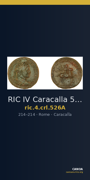 RIC IV Caracalla 526A — CANOA