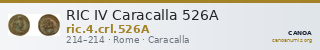 RIC IV Caracalla 526A — CANOA