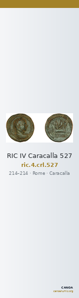 RIC IV Caracalla 527 — CANOA