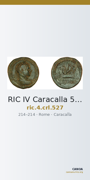 RIC IV Caracalla 527 — CANOA