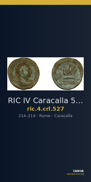 RIC IV Caracalla 527 — CANOA