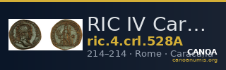 RIC IV Caracalla 528A — CANOA