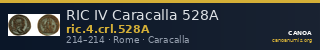 RIC IV Caracalla 528A — CANOA