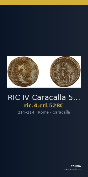 RIC IV Caracalla 528C — CANOA
