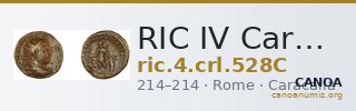 RIC IV Caracalla 528C — CANOA