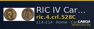RIC IV Caracalla 528C — CANOA