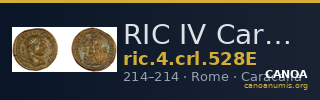 RIC IV Caracalla 528E — CANOA