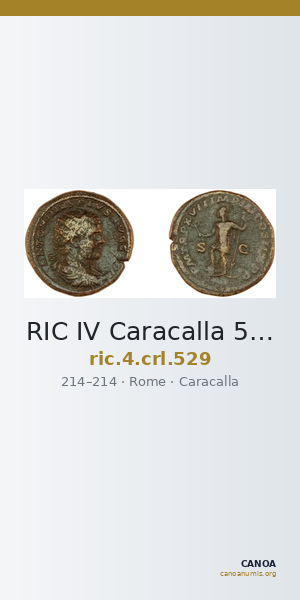 RIC IV Caracalla 529 — CANOA
