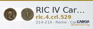 RIC IV Caracalla 529 — CANOA