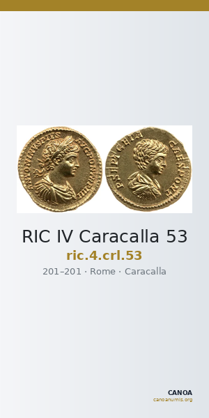 RIC IV Caracalla 53 — CANOA