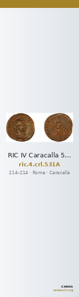 RIC IV Caracalla 531A — CANOA