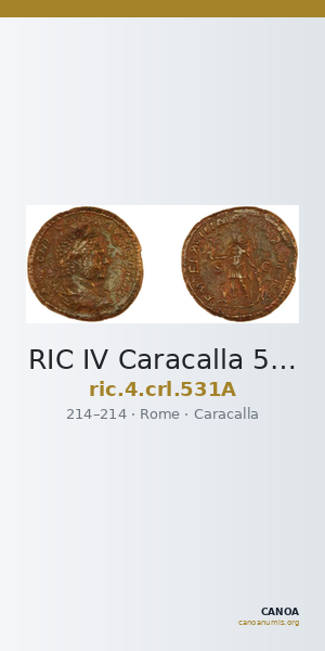 RIC IV Caracalla 531A — CANOA
