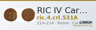 RIC IV Caracalla 531A — CANOA