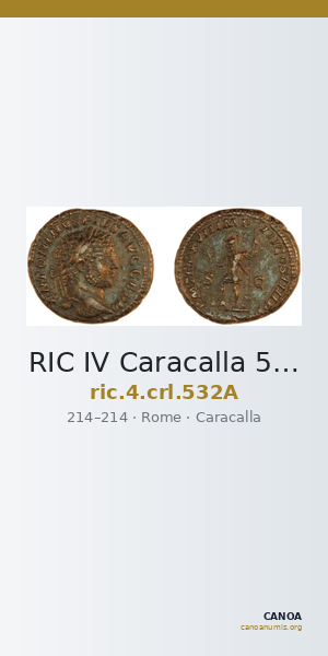 RIC IV Caracalla 532A — CANOA