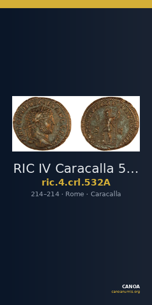 RIC IV Caracalla 532A — CANOA