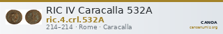 RIC IV Caracalla 532A — CANOA