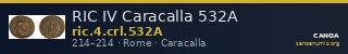 RIC IV Caracalla 532A — CANOA
