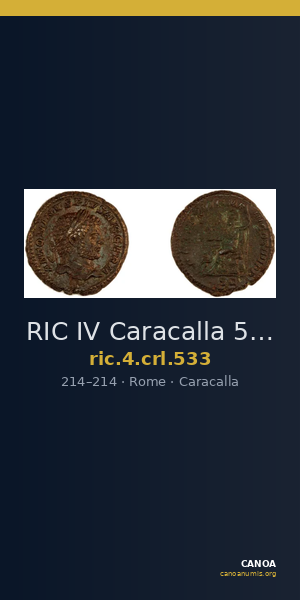 RIC IV Caracalla 533 — CANOA