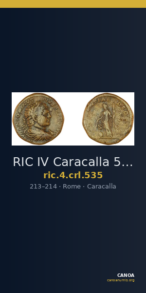 RIC IV Caracalla 535 — CANOA