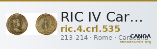 RIC IV Caracalla 535 — CANOA