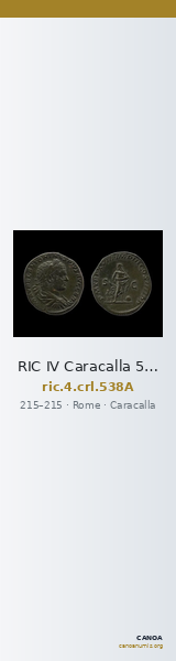 RIC IV Caracalla 538A — CANOA