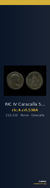 RIC IV Caracalla 538A — CANOA
