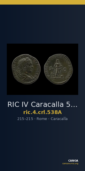 RIC IV Caracalla 538A — CANOA