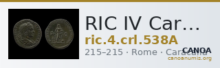 RIC IV Caracalla 538A — CANOA