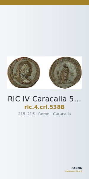 RIC IV Caracalla 538B — CANOA