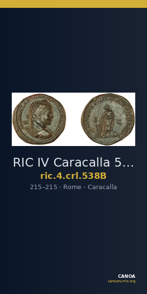 RIC IV Caracalla 538B — CANOA