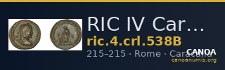 RIC IV Caracalla 538B — CANOA
