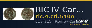 RIC IV Caracalla 540A — CANOA