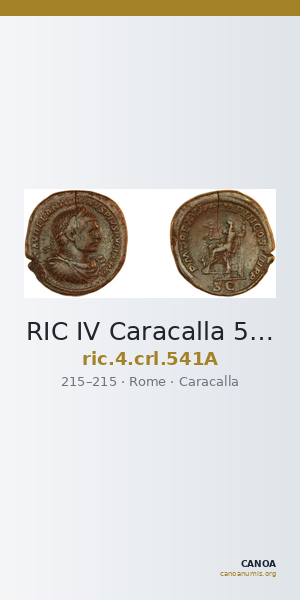 RIC IV Caracalla 541A — CANOA