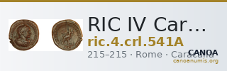RIC IV Caracalla 541A — CANOA