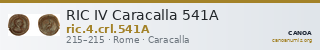 RIC IV Caracalla 541A — CANOA