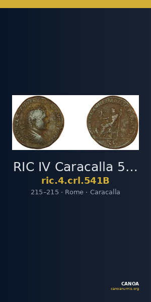 RIC IV Caracalla 541B — CANOA