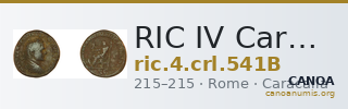 RIC IV Caracalla 541B — CANOA