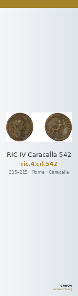 RIC IV Caracalla 542 — CANOA