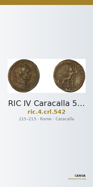 RIC IV Caracalla 542 — CANOA