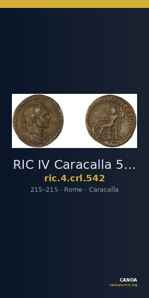 RIC IV Caracalla 542 — CANOA