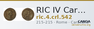 RIC IV Caracalla 542 — CANOA