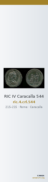 RIC IV Caracalla 544 — CANOA