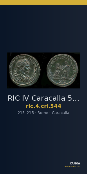 RIC IV Caracalla 544 — CANOA