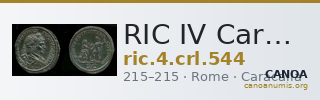 RIC IV Caracalla 544 — CANOA