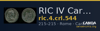 RIC IV Caracalla 544 — CANOA