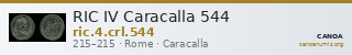 RIC IV Caracalla 544 — CANOA