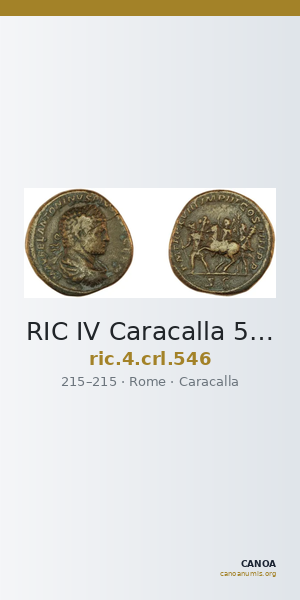 RIC IV Caracalla 546 — CANOA