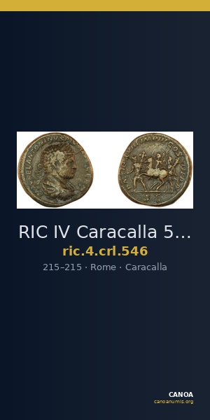 RIC IV Caracalla 546 — CANOA