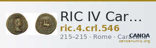 RIC IV Caracalla 546 — CANOA