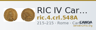RIC IV Caracalla 548A — CANOA